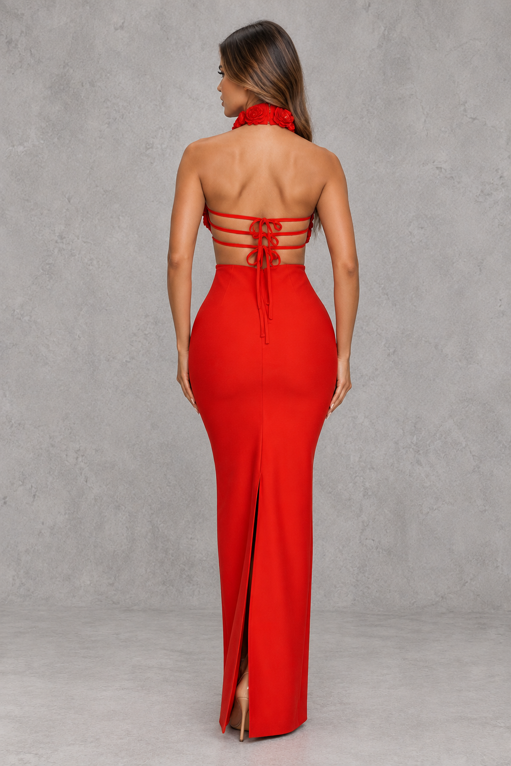 Women’s Crochet Floral Maxi Dress - Marguerite