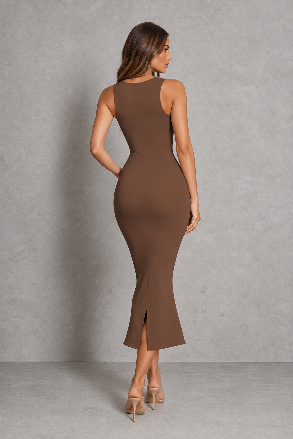 Women's Strapless Pencil Midi Party Dress - Holiday & Evening