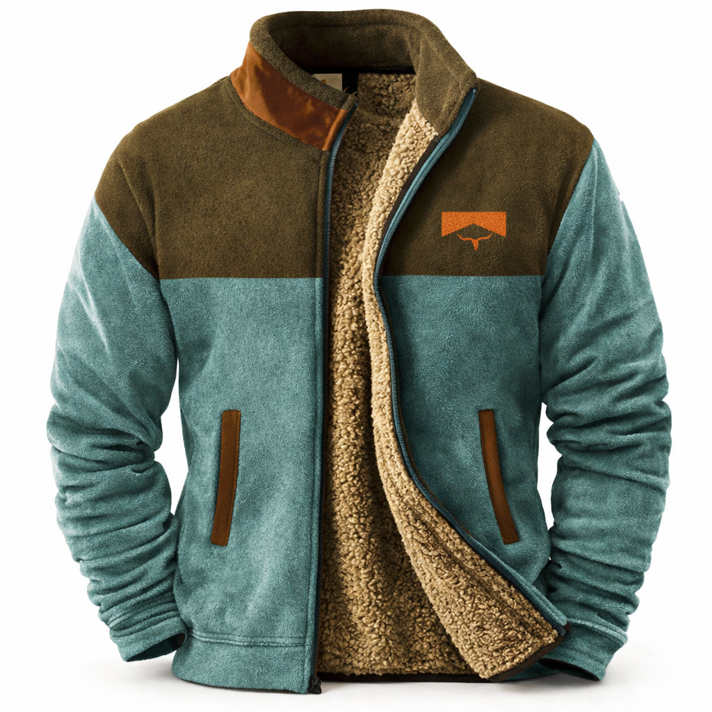 Men’s Fleece Zip Jacket | Casual Warm Outerwear