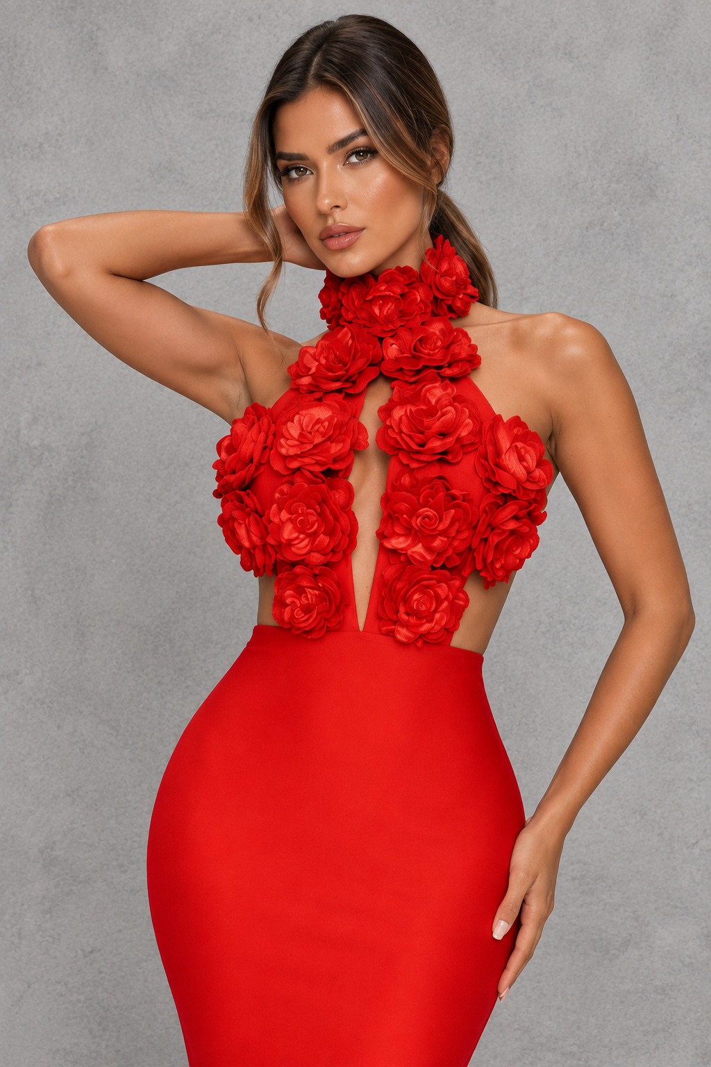 Women’s Crochet Floral Maxi Dress - Marguerite