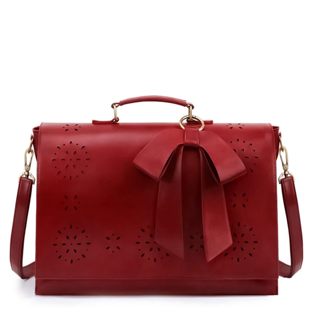 Women's Bow Satchel Handbag with Floral Detail | Bernadette