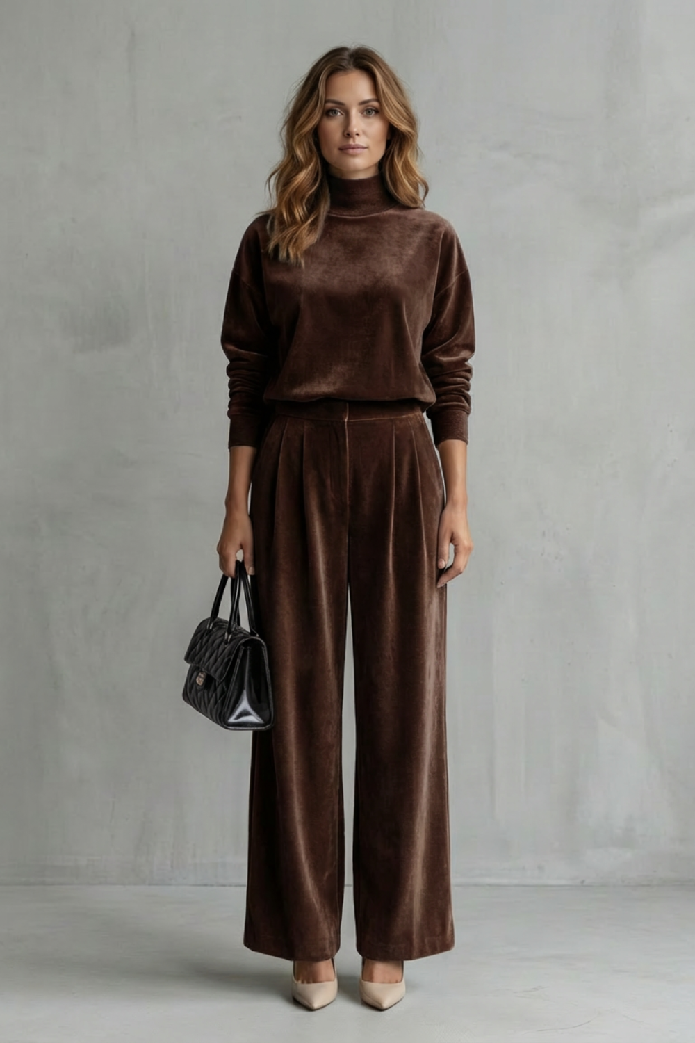 Red colorway, full-length view