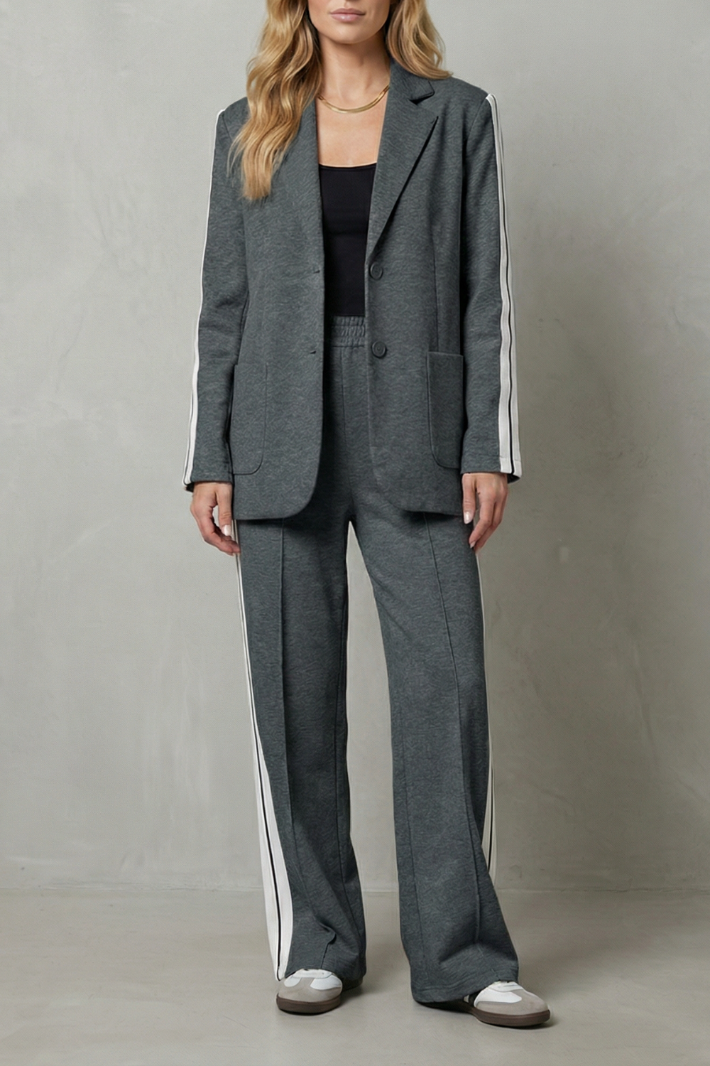 Gray colorway, full-length view