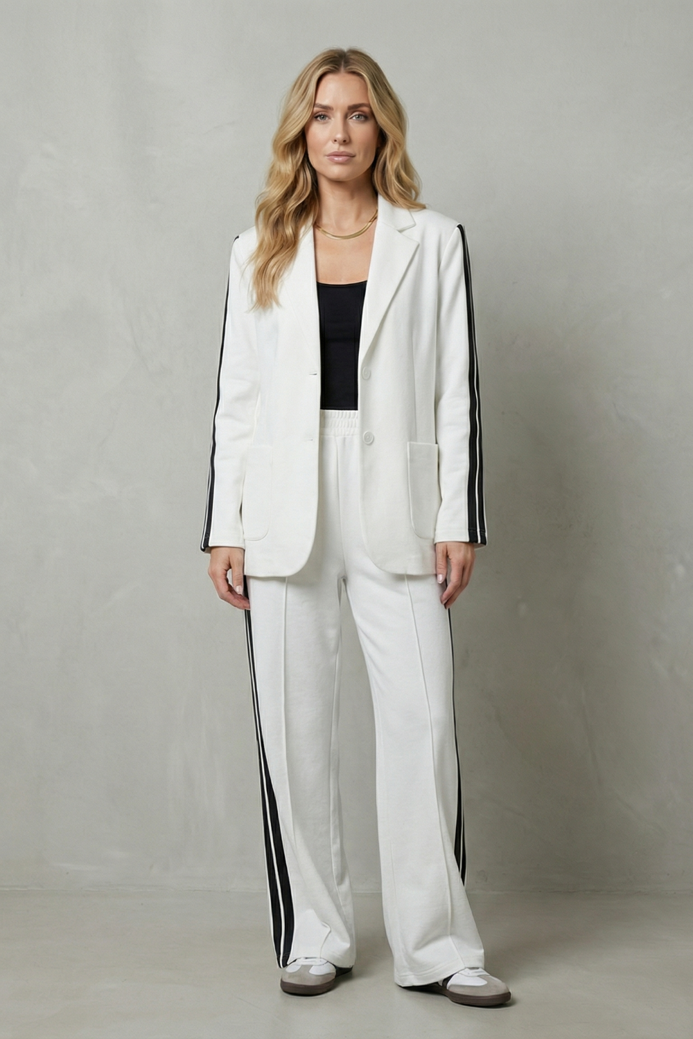 Black colorway, full-length view