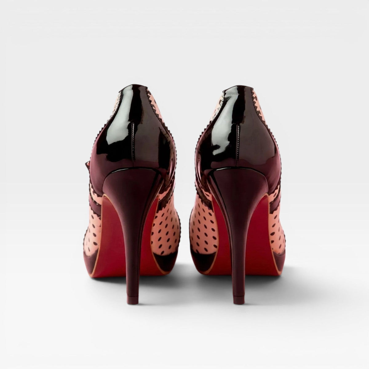 Women's Polka Dot Mary Jane Pumps – Vintage Block Heel Shoes | Felsham