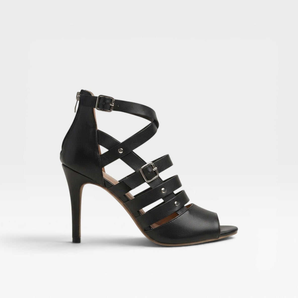 Women's Cross-Strap Gladiator Stiletto Heels – Open Toe Evening Sandals | Eardley