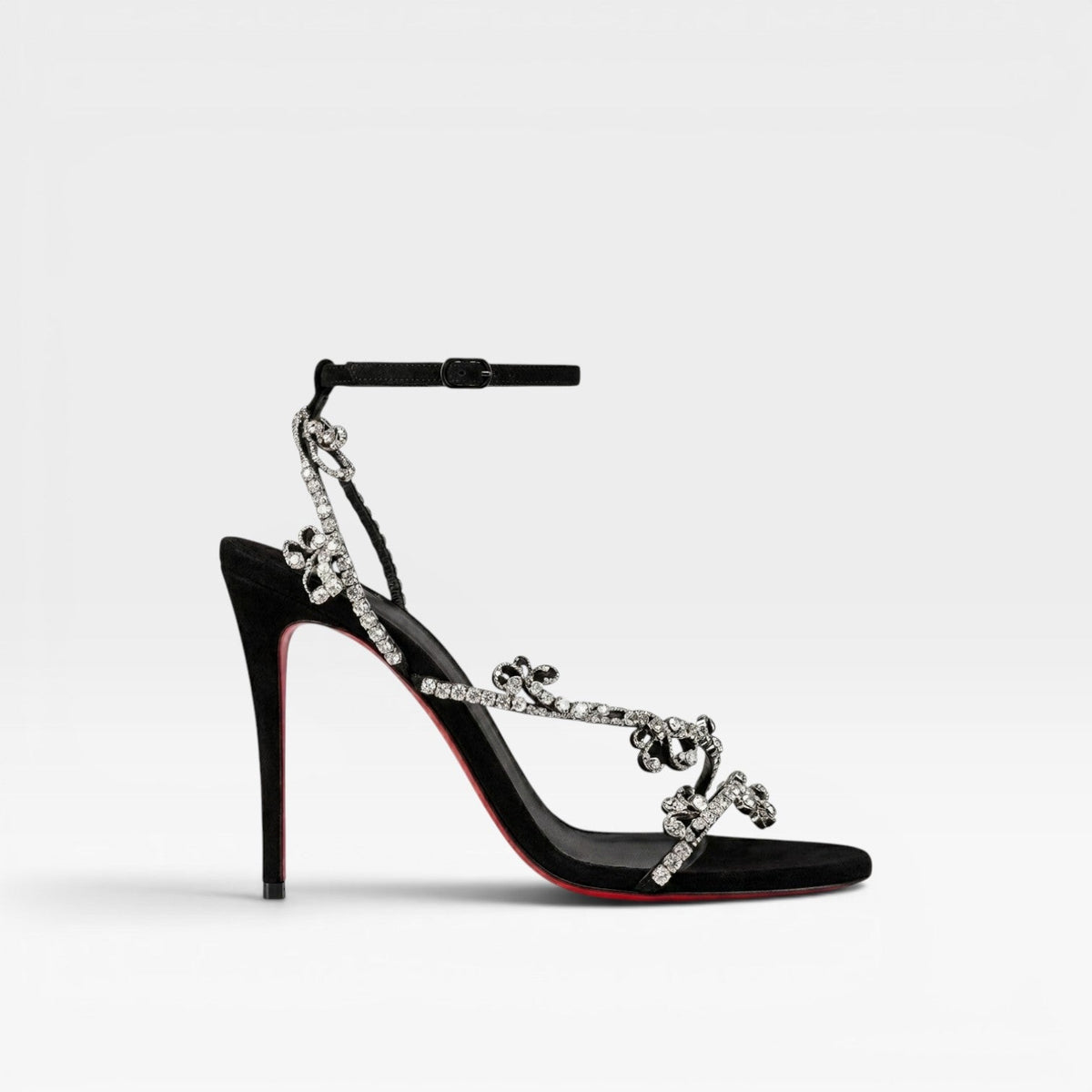 Women's Embellished Ankle Strap Heeled Sandals – Evening & Prom Shoes | Egerton