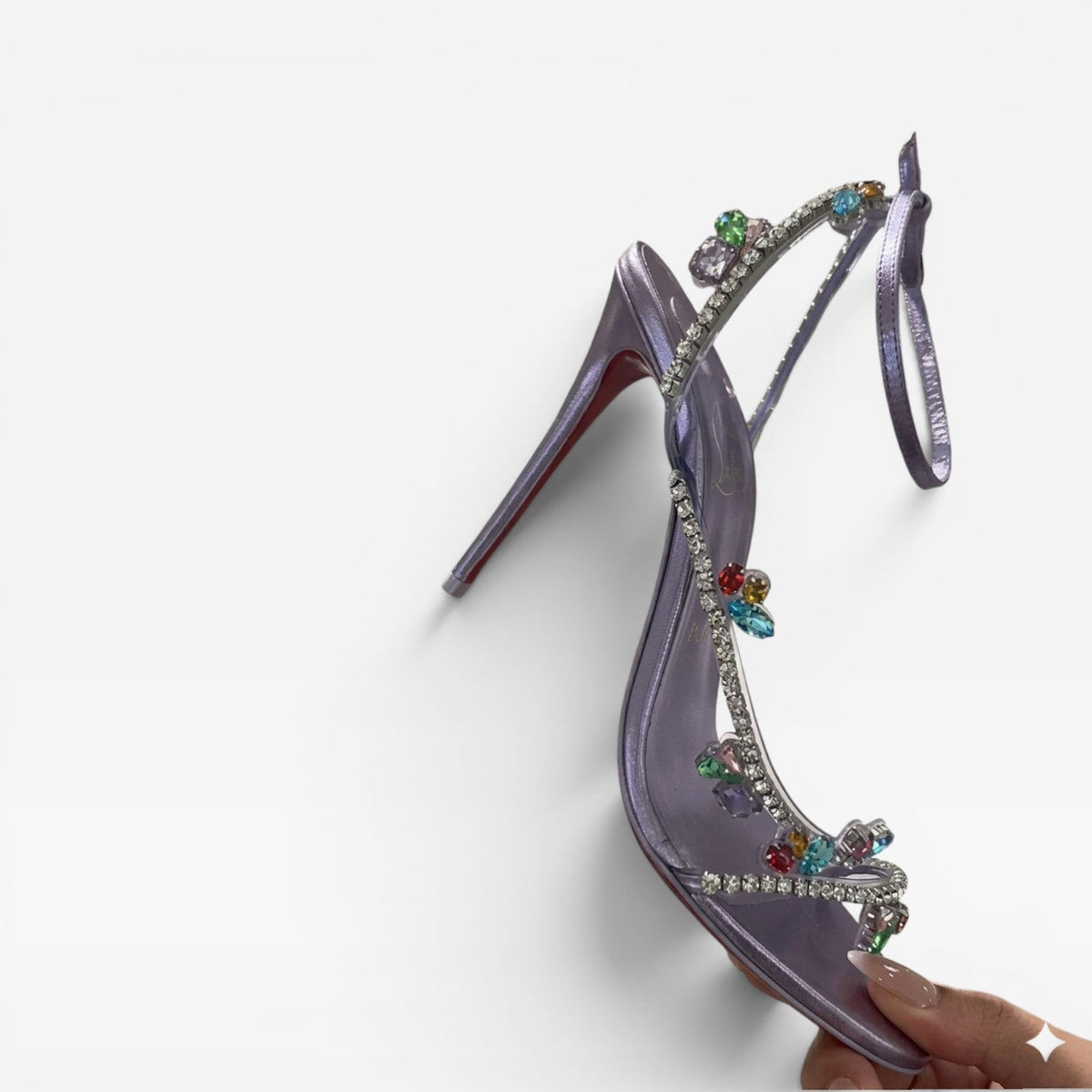 Women's Embellished Ankle Strap Heeled Sandals – Evening & Prom Shoes | Egerton