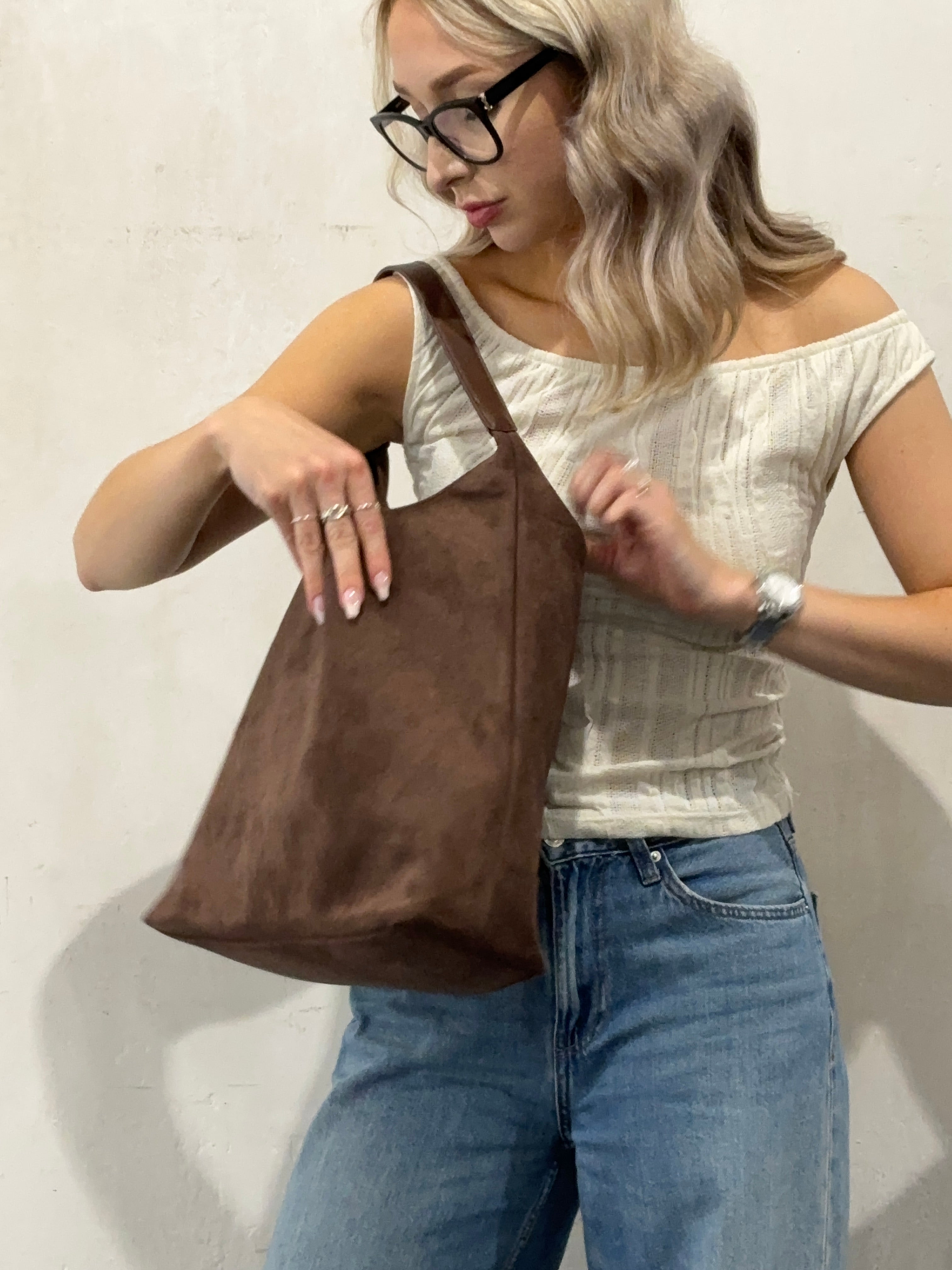 Suede Everyday Tote | Quinn