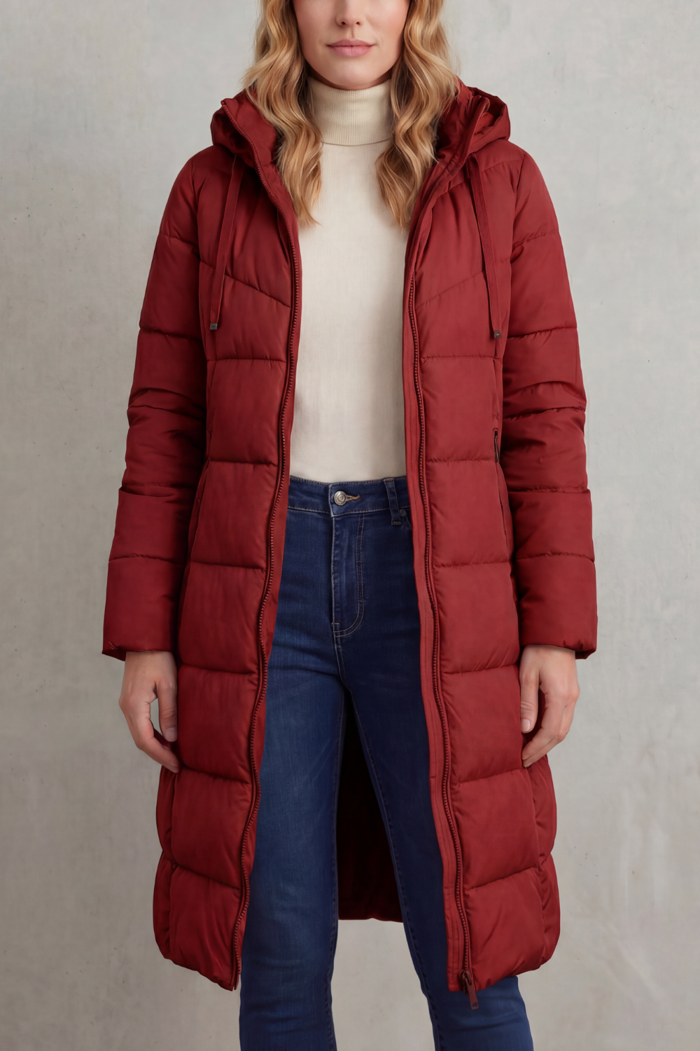 Women's Cozy Longline Puffer Jacket - Langley