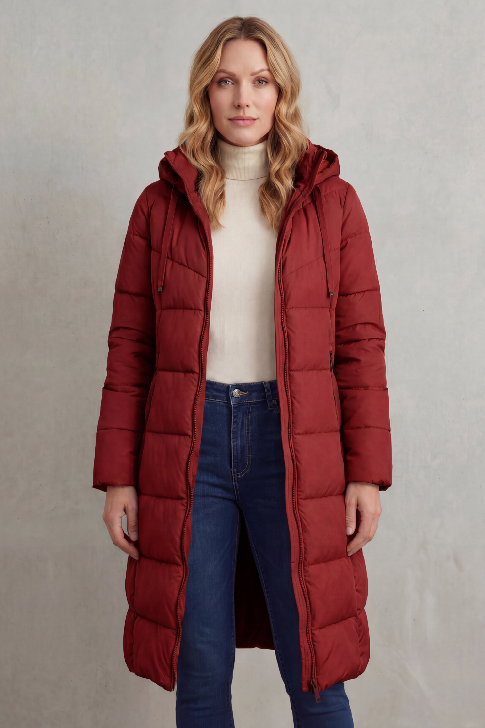 Women's Cozy Longline Puffer Jacket - Langley