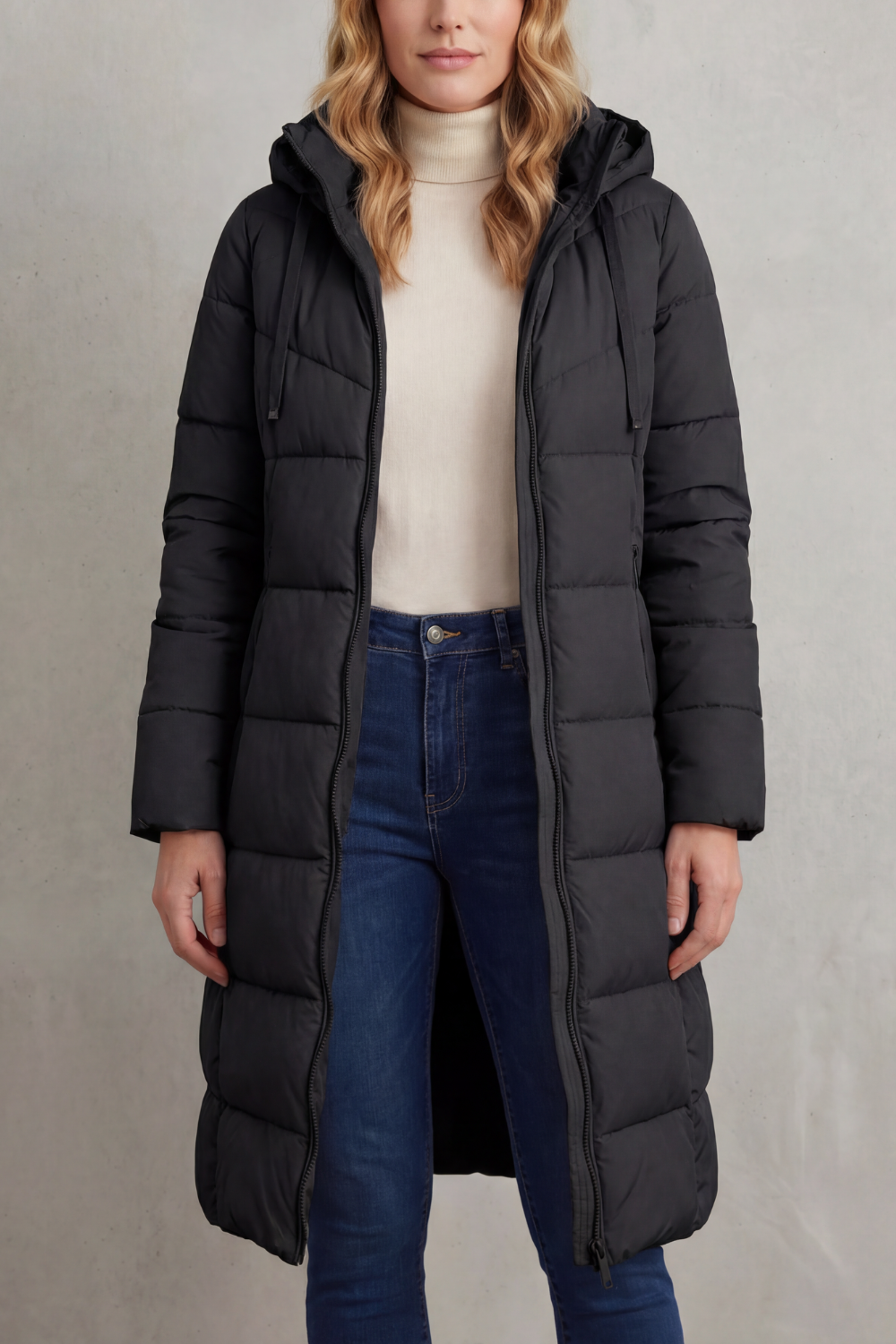 Women's Cozy Longline Puffer Jacket - Langley