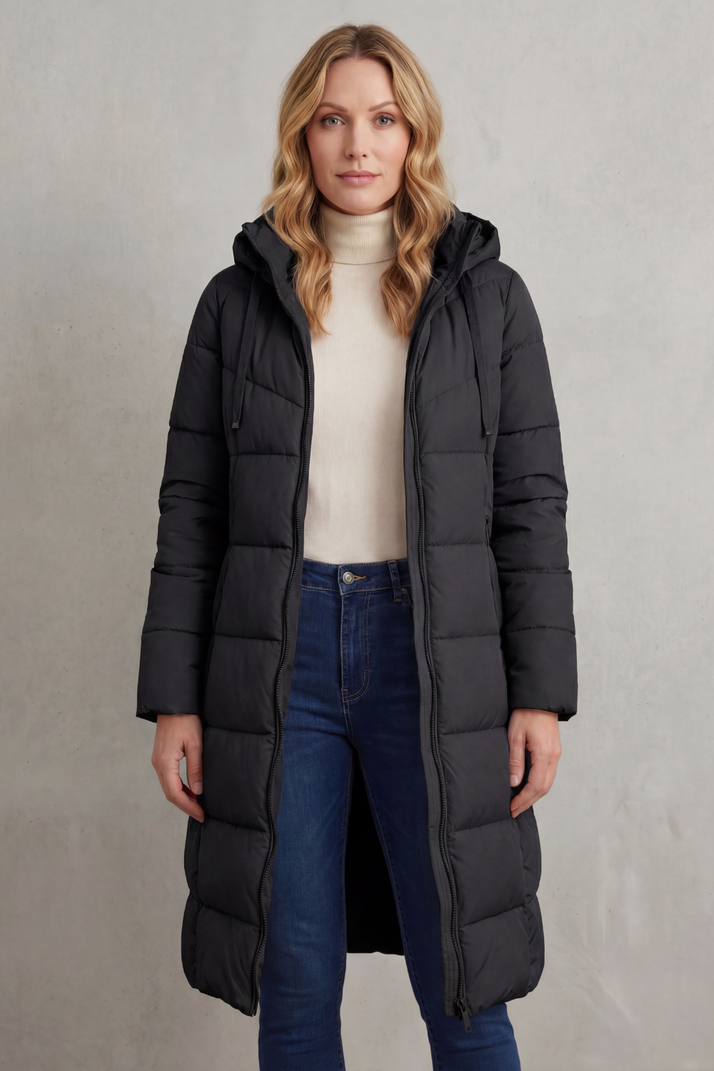 Women's Cozy Longline Puffer Jacket - Langley