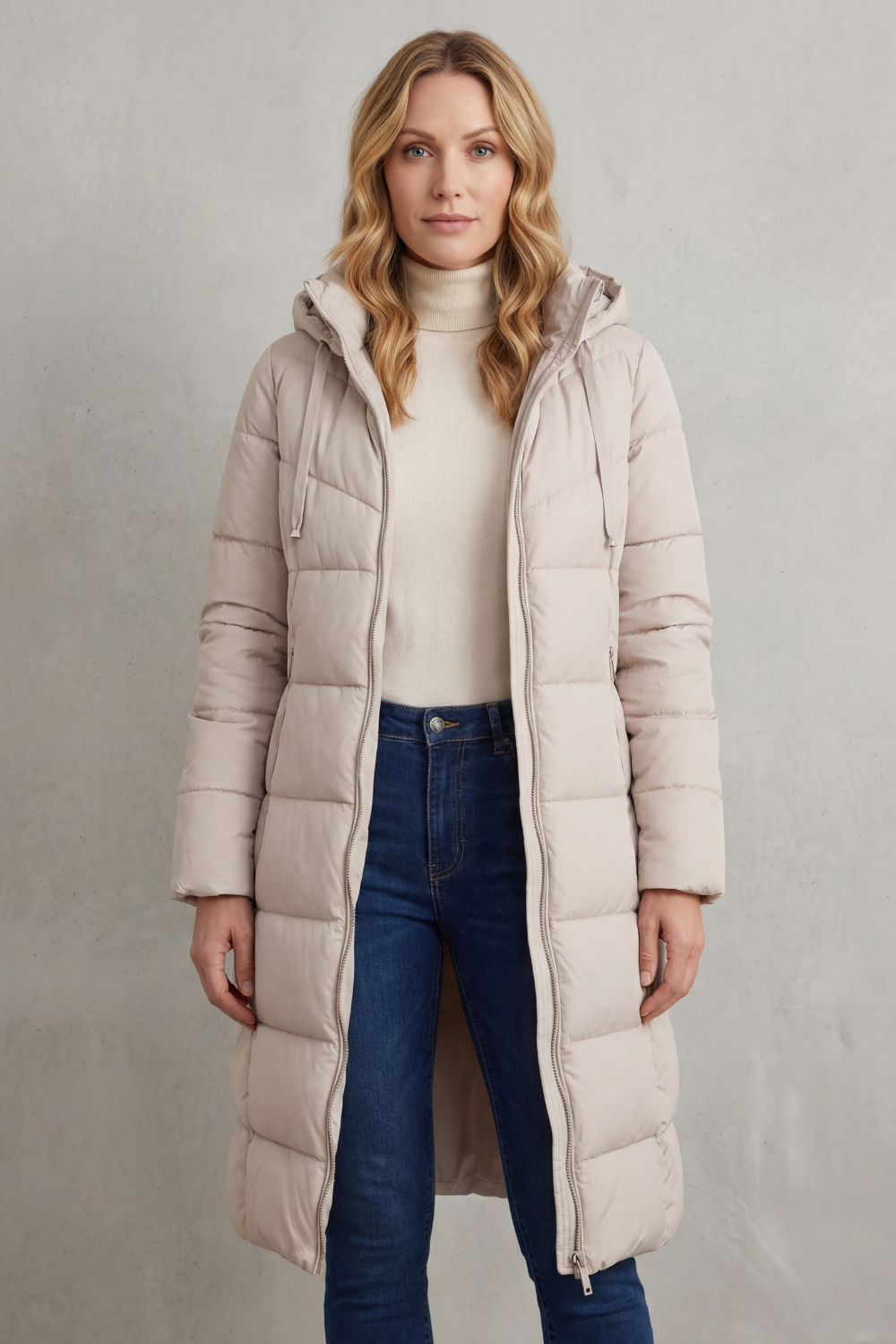 Women's Cozy Longline Puffer Jacket - Langley