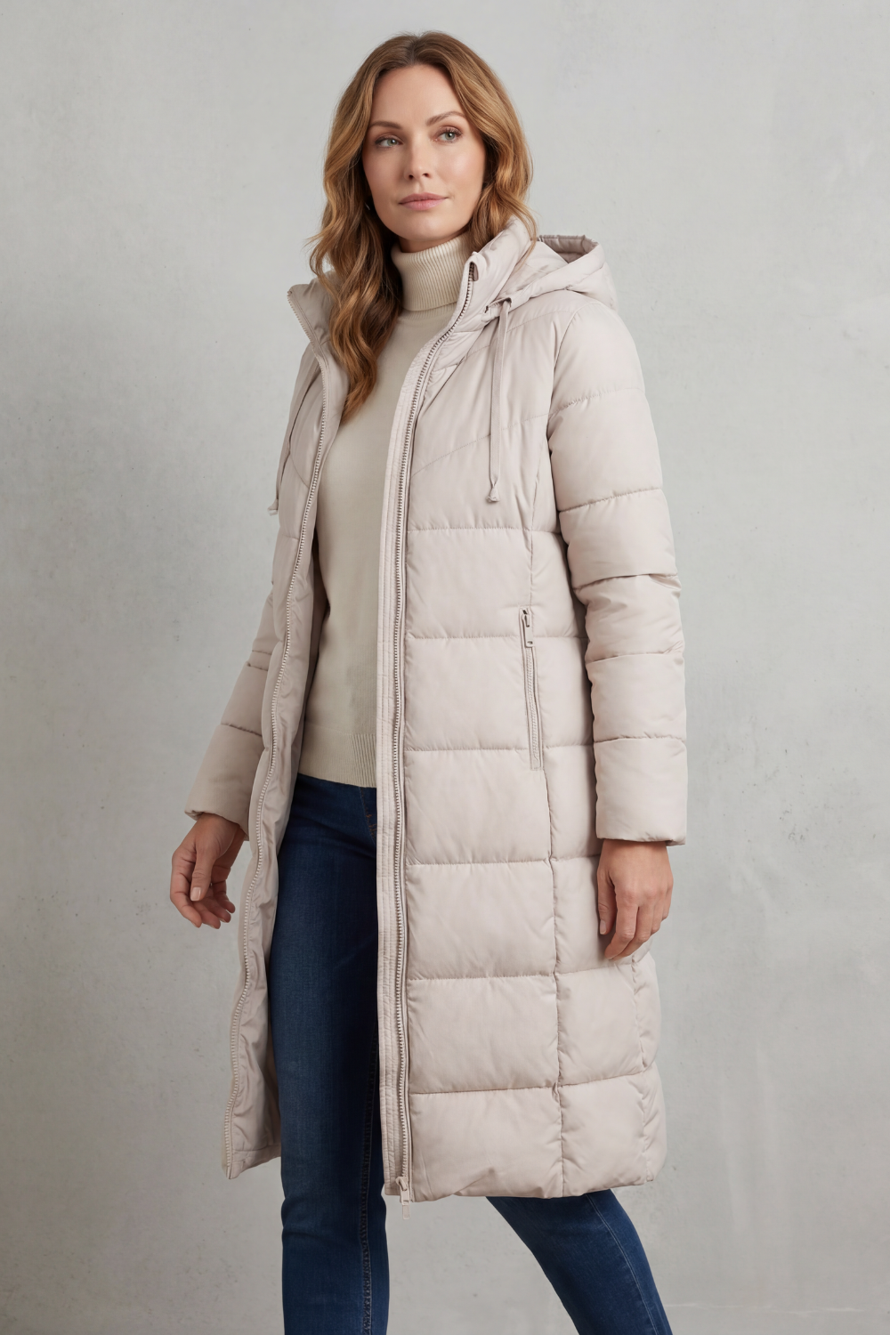 Women's Cozy Longline Puffer Jacket - Langley