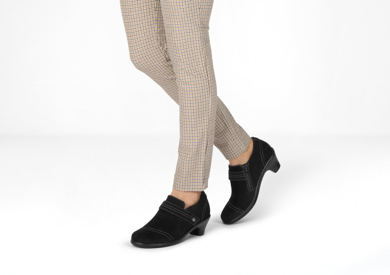 Women's Water-Repellent Leather Heels - Eva