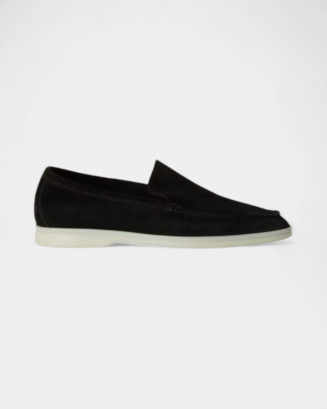 Classic Suede Loafers – Black