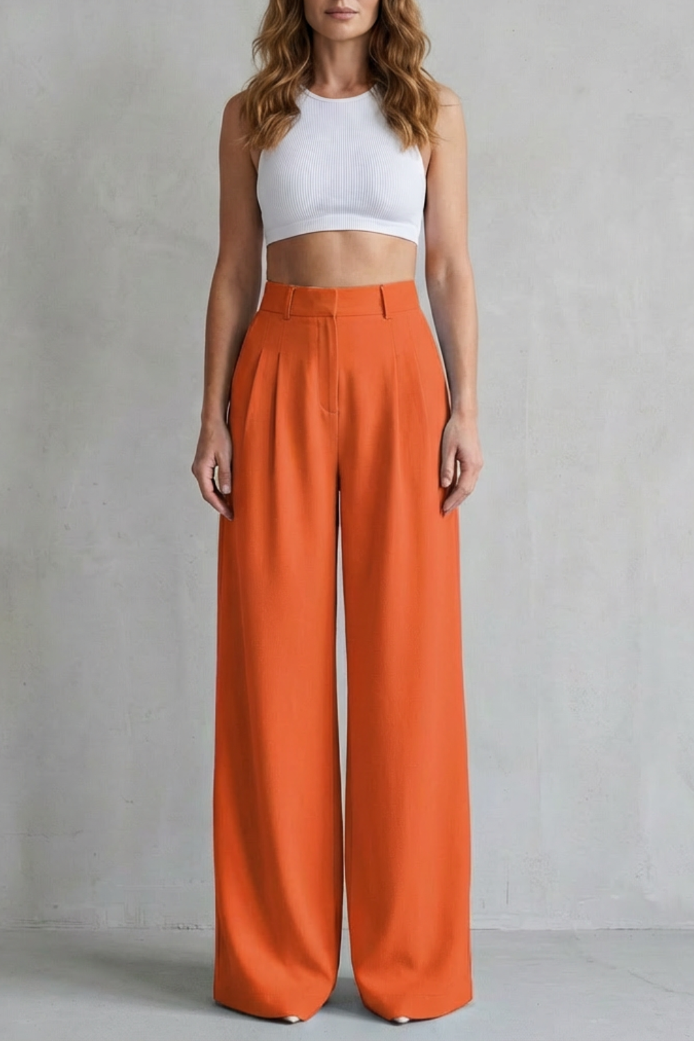 Women's Draped Wide Leg Tailored Pants - Perlisse