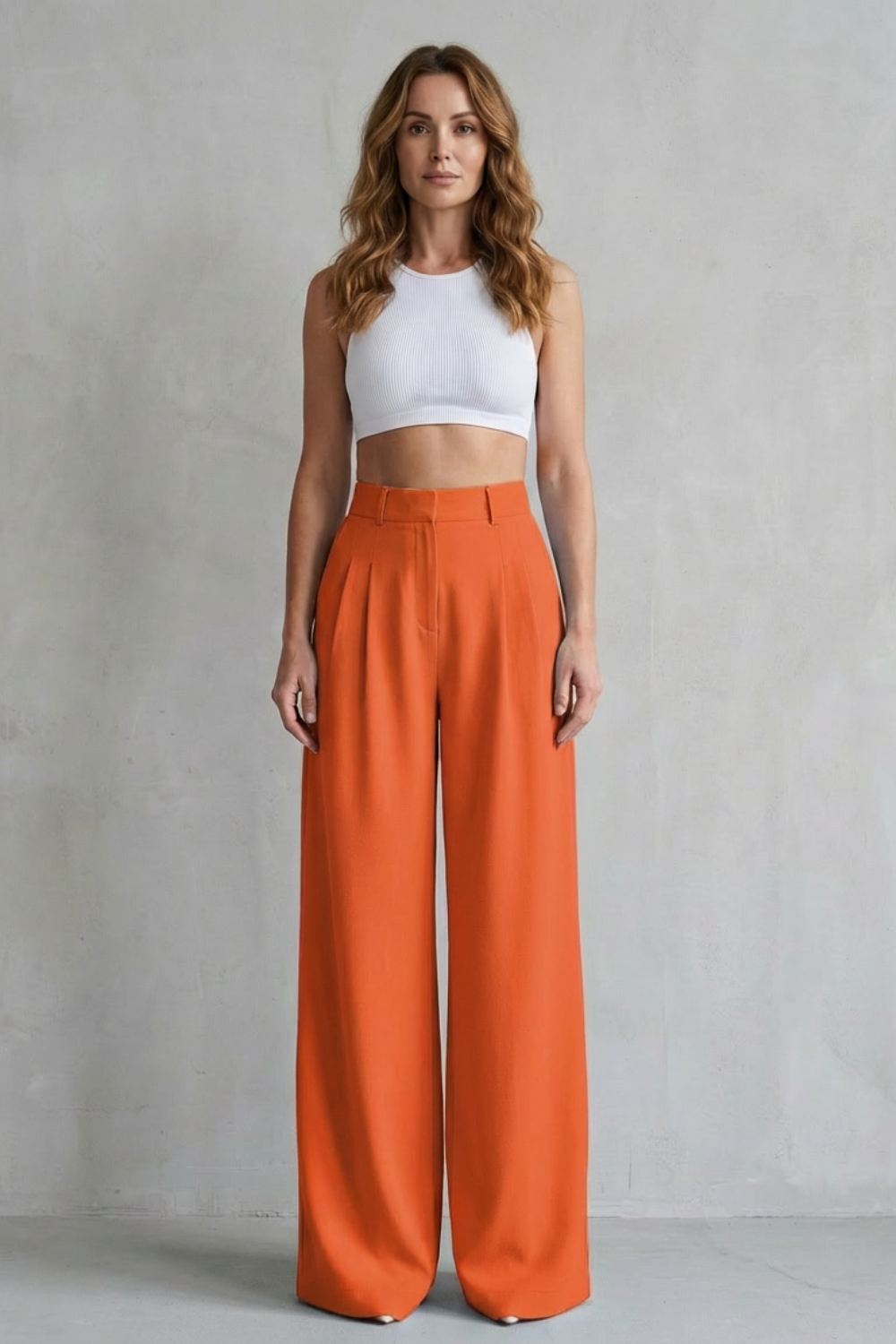 Women's Draped Wide Leg Tailored Pants - Perlisse