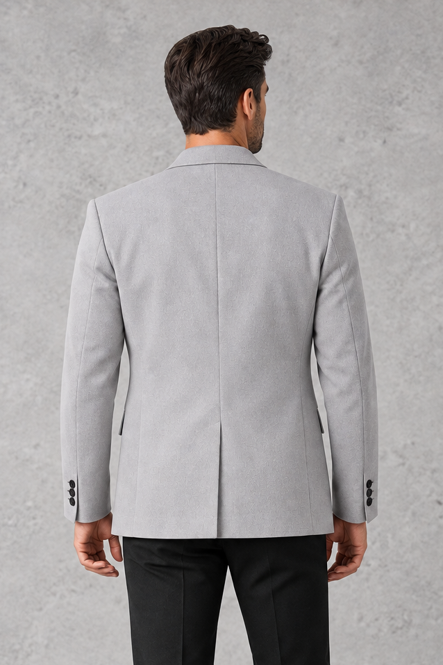 Men's Relaxed-Fit Blazer – Light Gray