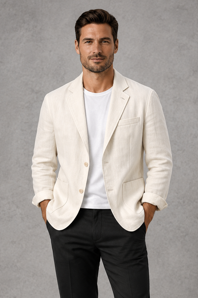 Men's Slim-Fit Blazer – Off-White