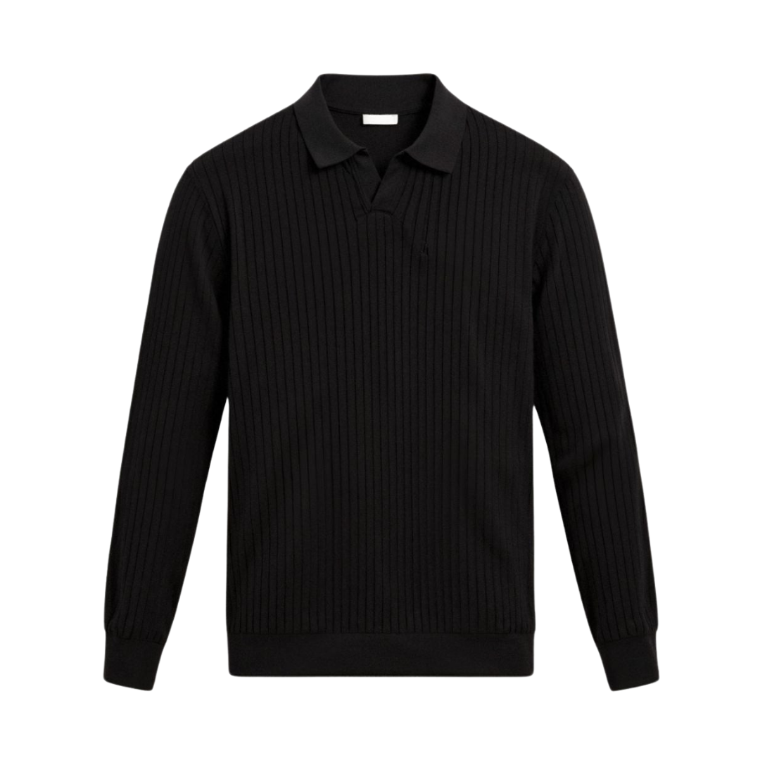 Klyne Striped Long Sleeve Polo