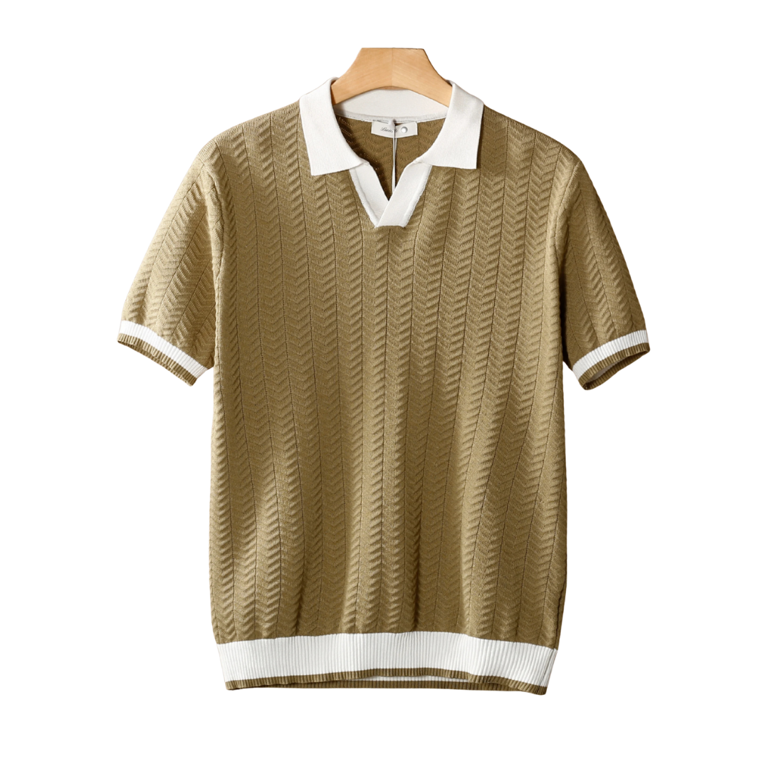Klyne Contrast Textured Polo
