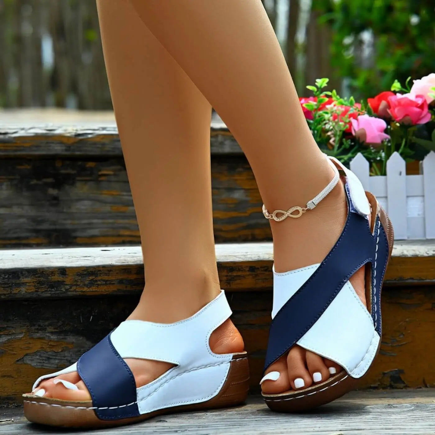 Women's Open Toe Comfort Sandals - Nicole