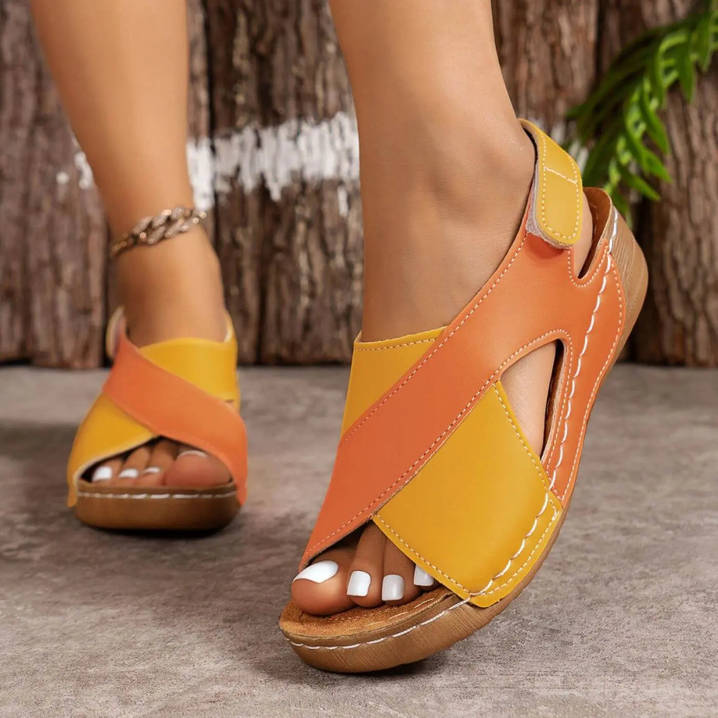 Women's Open Toe Comfort Sandals - Nicole