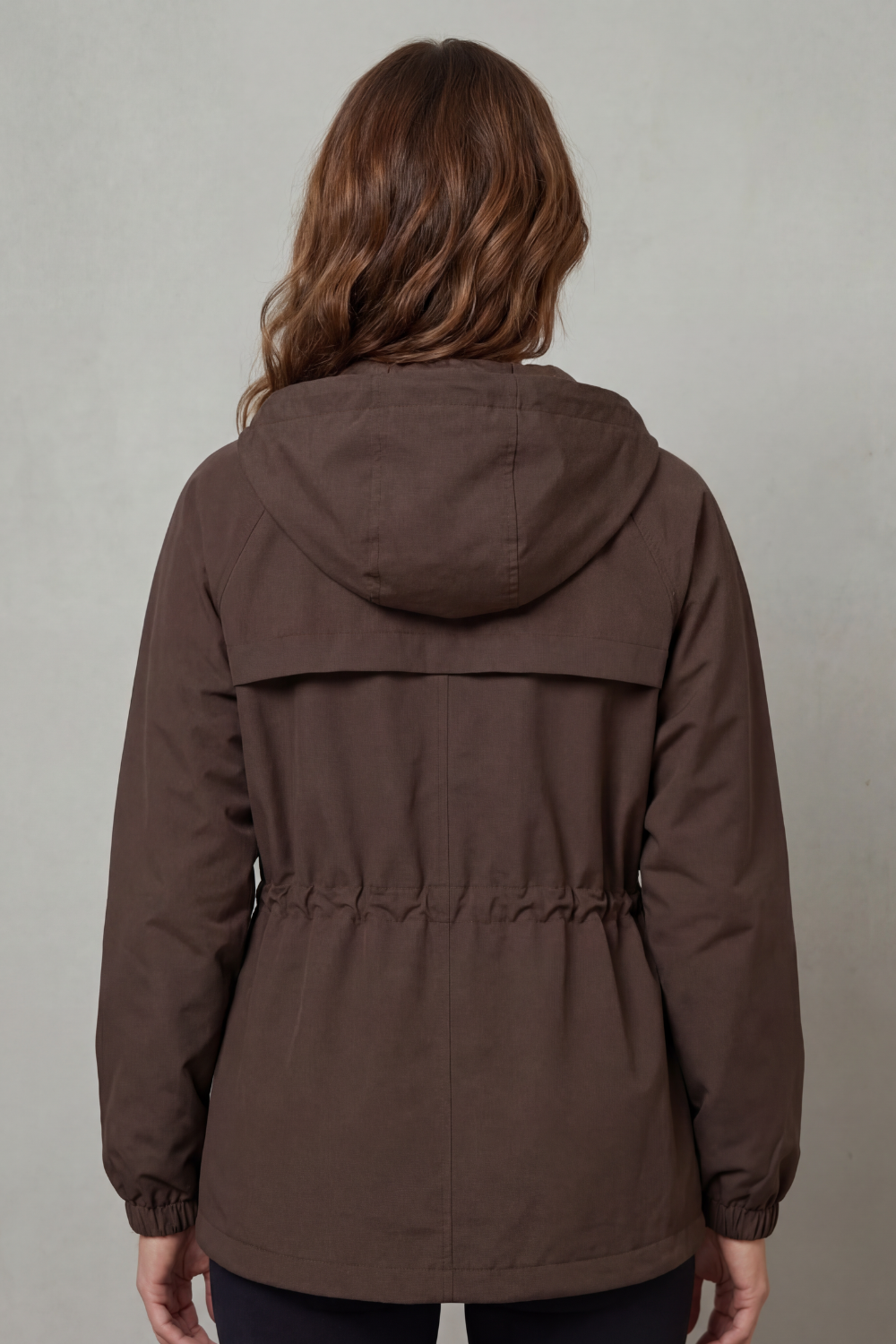 Women's Waterproof Drawstring Jacket in Utility Style - Ravelle