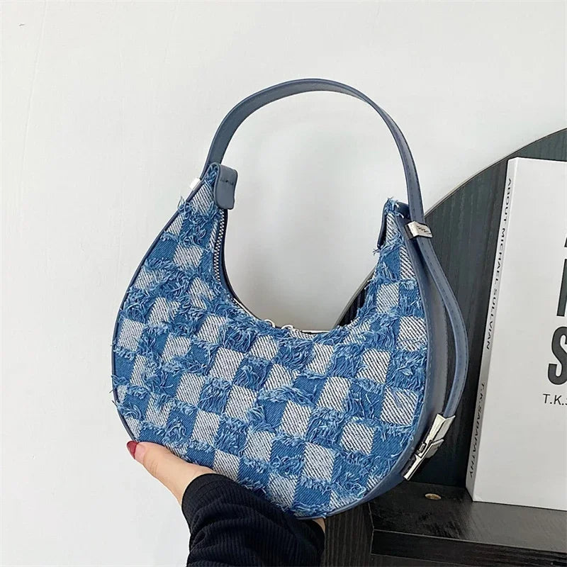 Textured Checkered Handbag | Kendra