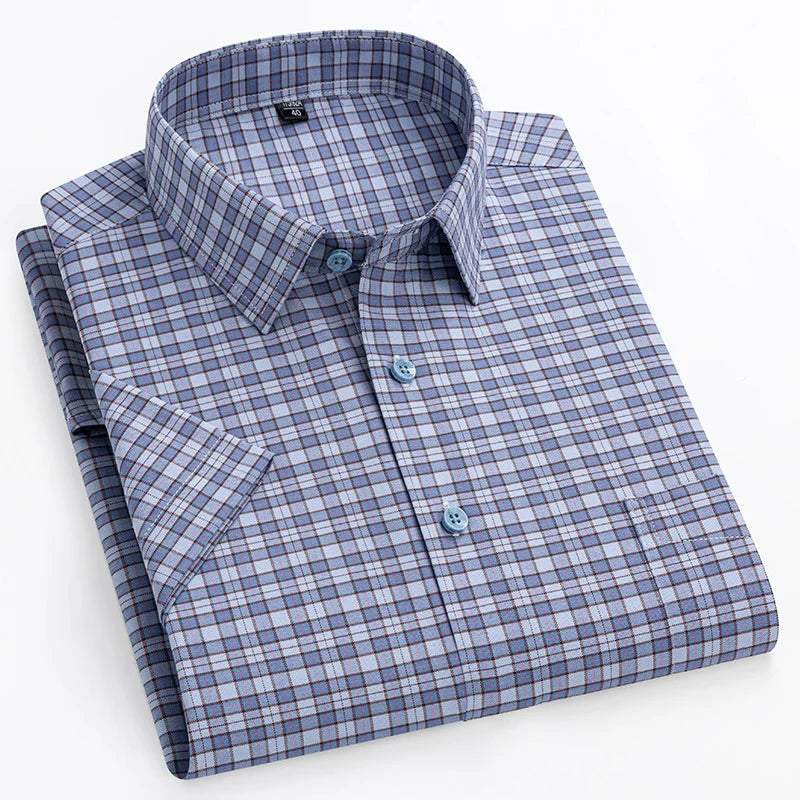 Klyne - Short-Sleeved Cotton Shirt