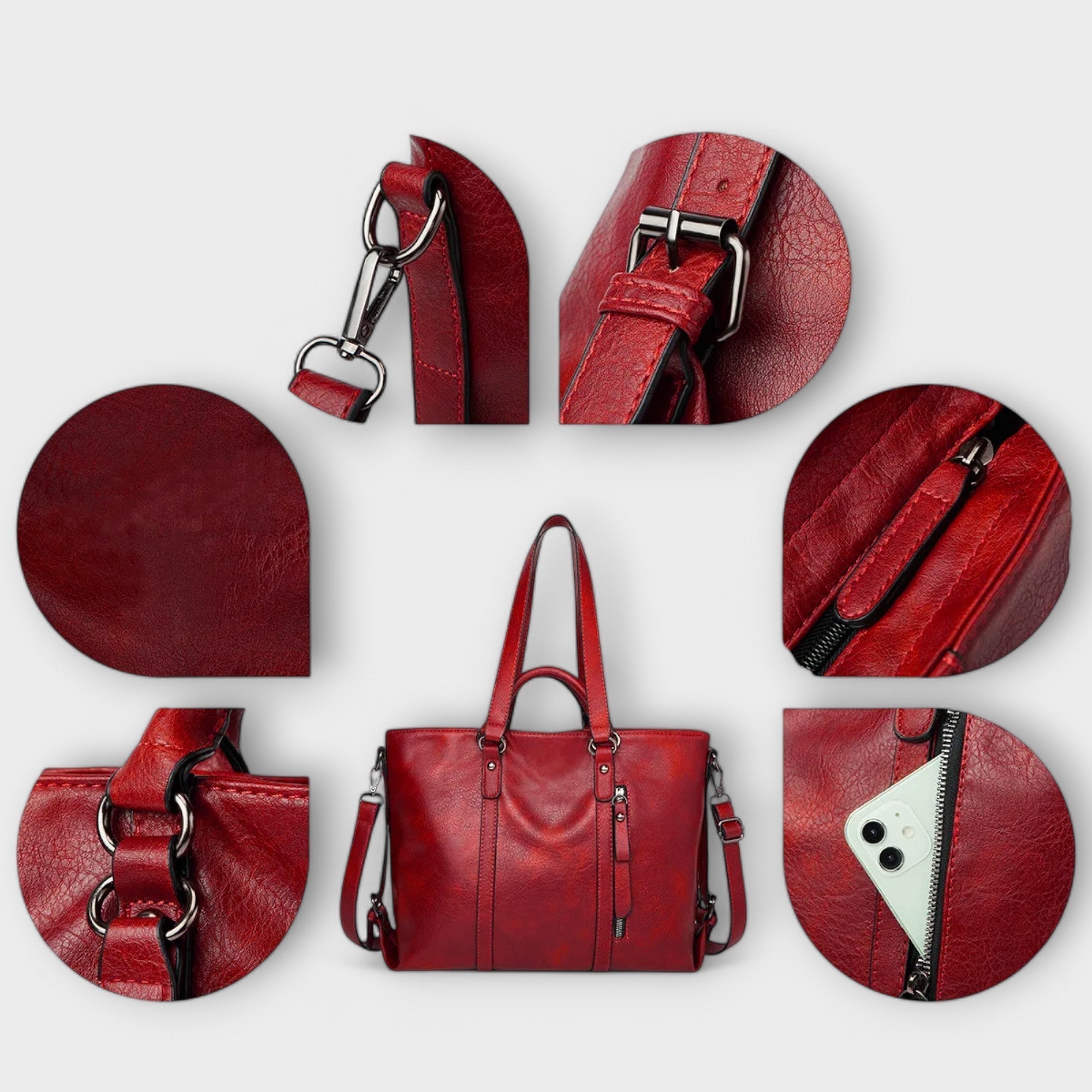 Oversized Leather Tote Bag for Women | Zephyra