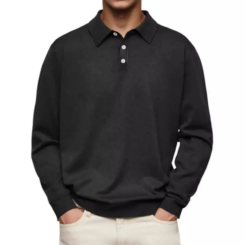Santy - Casual Long-Sleeve Polo Shirt