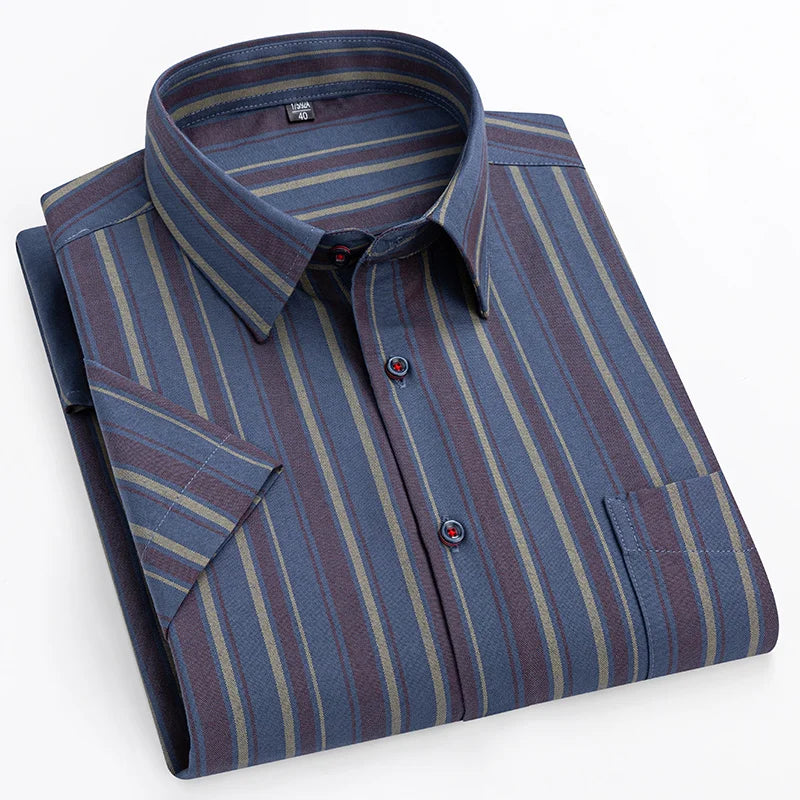 Klyne - Short-Sleeved Cotton Shirt