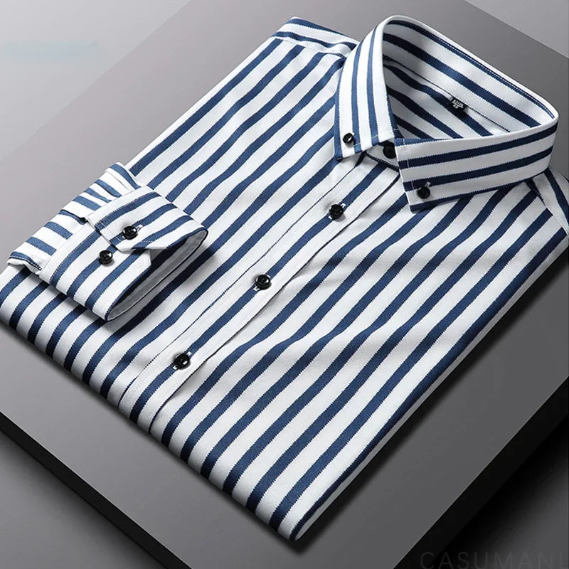 Klyne - Casual Striped Men's Shirt