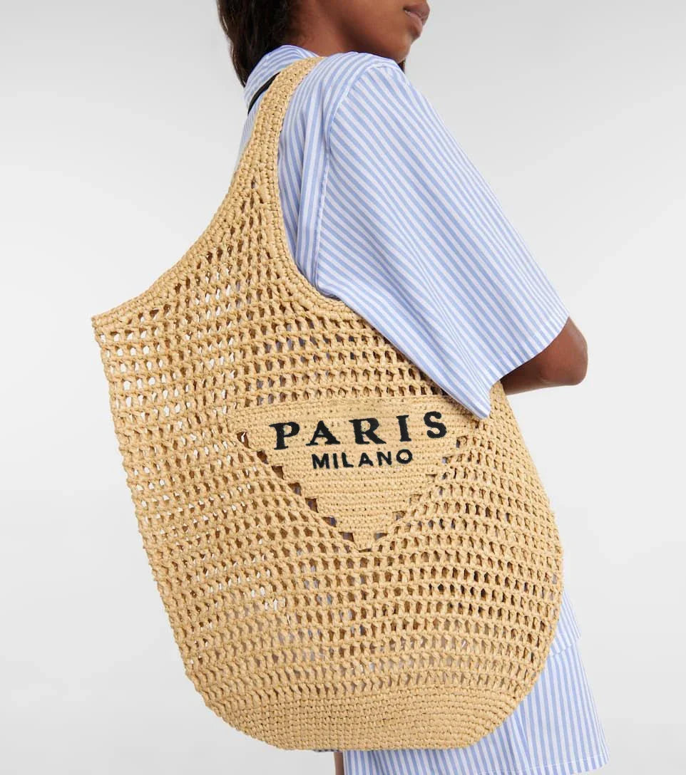 Handwoven Crochet Straw Tote Bag | Beatrice