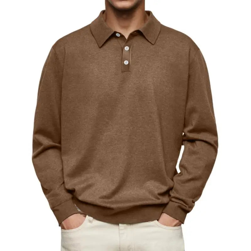 Santy - Casual Long-Sleeve Polo Shirt