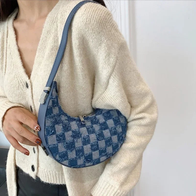 Textured Checkered Handbag | Kendra