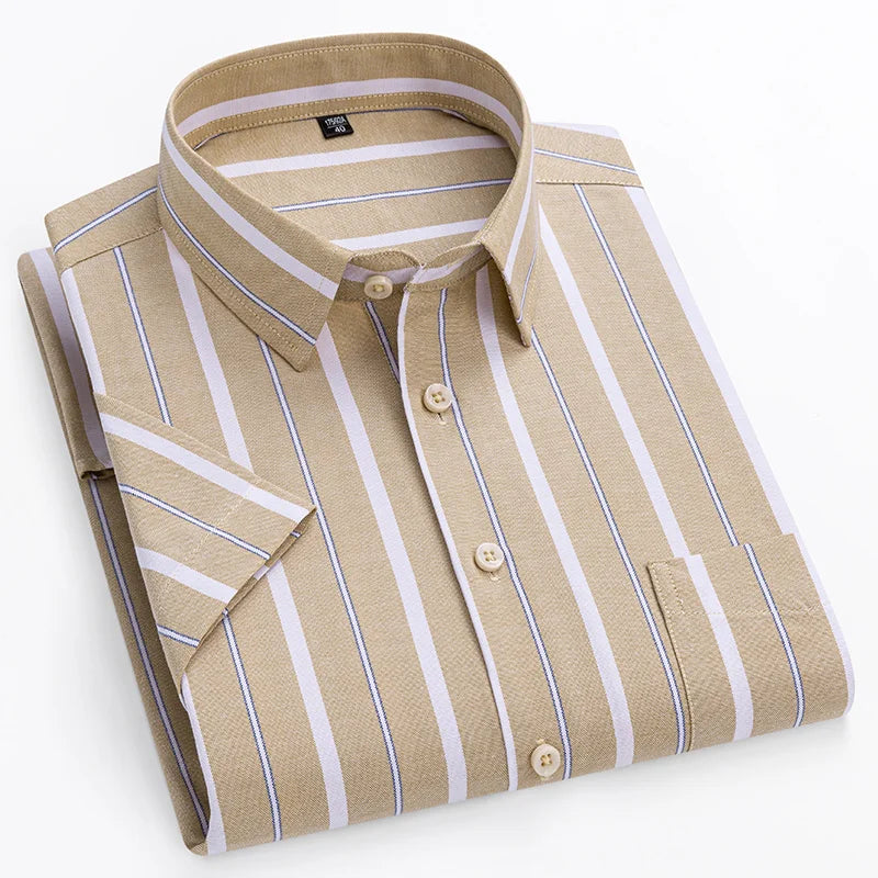 Klyne - Short-Sleeved Cotton Shirt