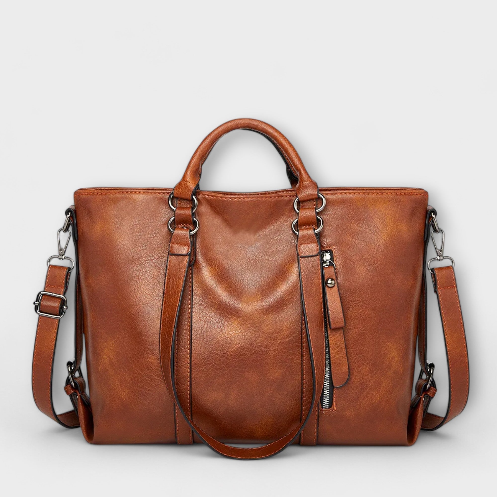 Oversized Leather Tote Bag for Women | Zephyra