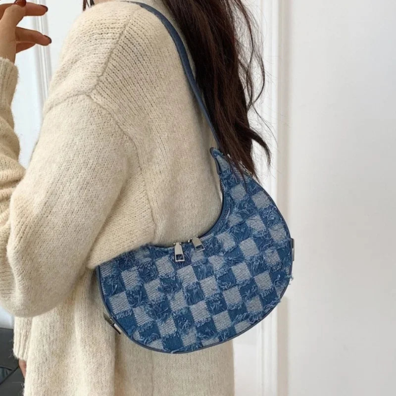 Textured Checkered Handbag | Kendra