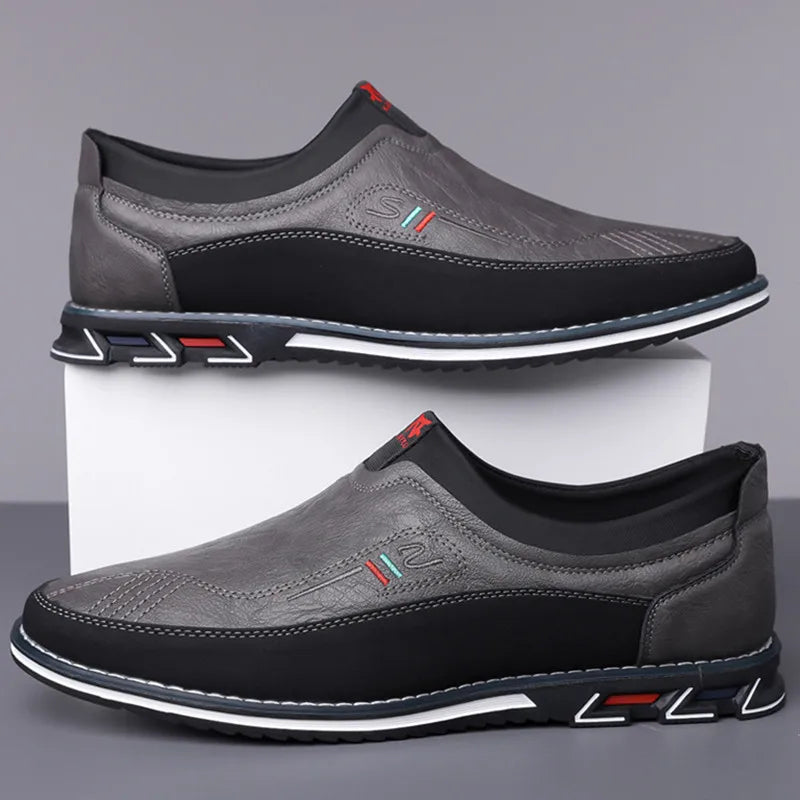 Leather Slip-On Business Shoes