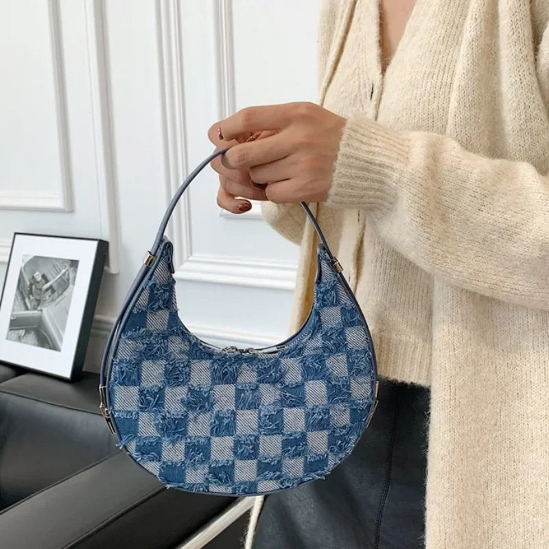 Textured Checkered Handbag | Kendra