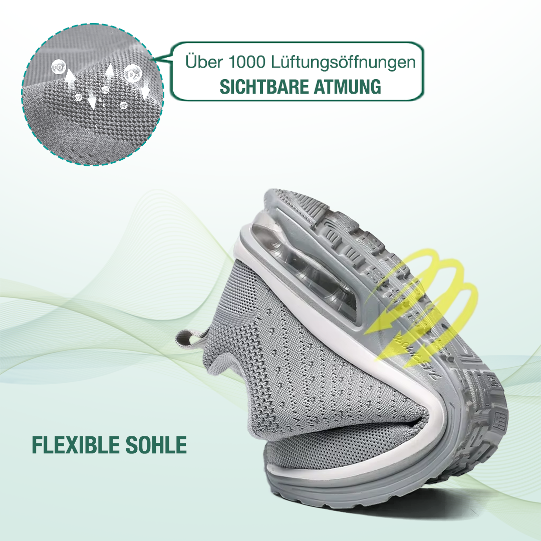 Women's All-Gray Orthopedic Comfort Shoes - SanoWalk