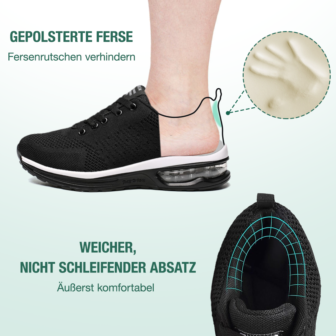 Women's All-Black Orthopedic Comfort Shoes - SanoWalk