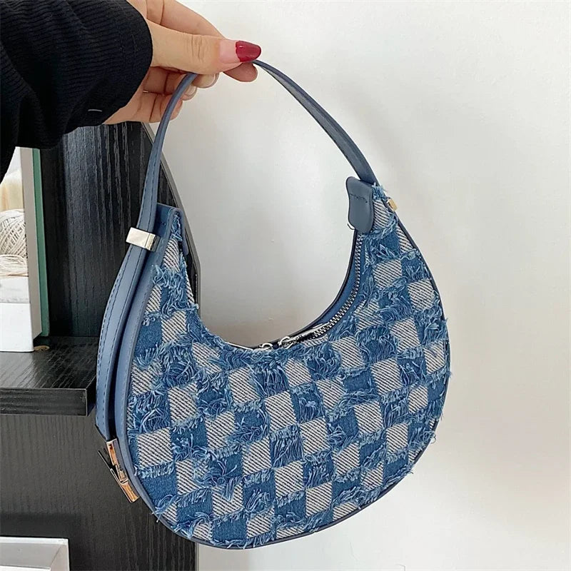 Textured Checkered Handbag | Kendra