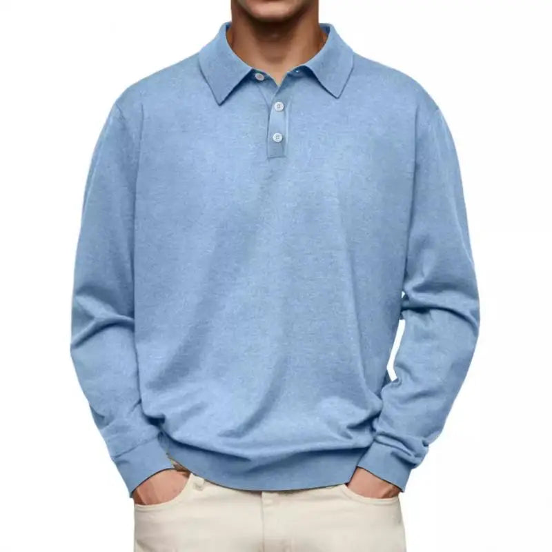 Santy - Casual Long-Sleeve Polo Shirt