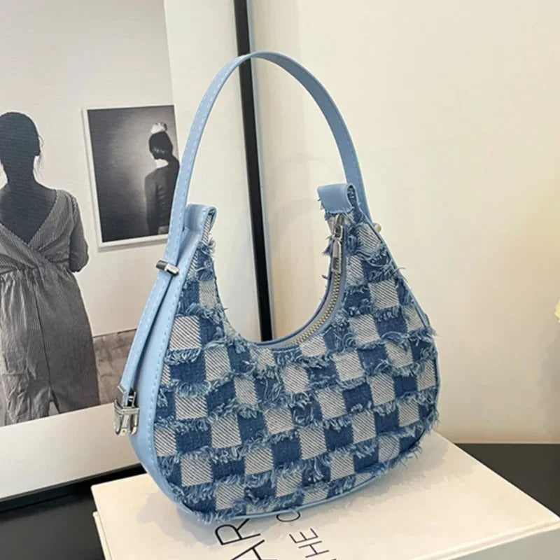 Textured Checkered Handbag | Kendra