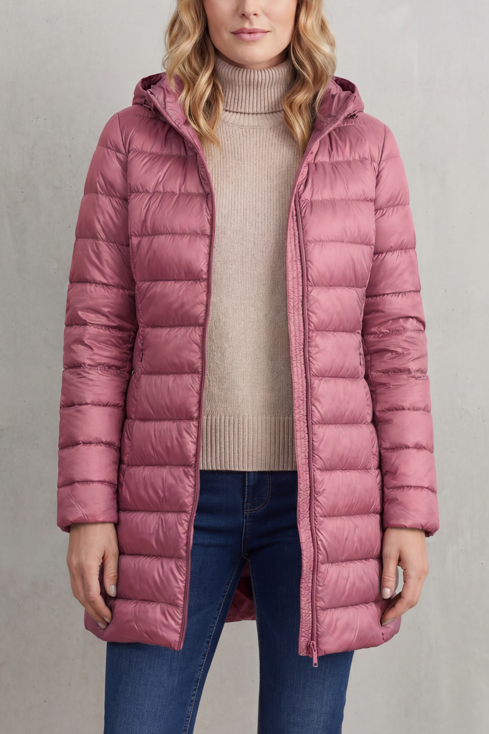 Women's Ultra-Lightweight Hooded Down Jacket for Cozy Warmth - Serelune